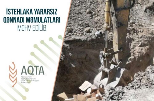 İstehlaka yararsız qənnadı məmulatları məhv edilib