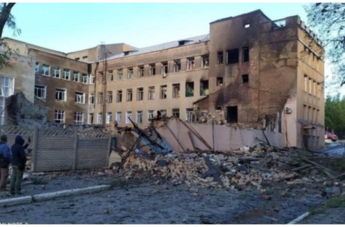 Luqanskda Rusiyanın hərbi bazası dağıdılıb