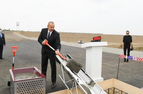 “Laçın” Qovşaq Yarımstansiyasının təməli qoyulub