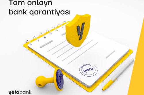 Yelo Bank tam onlayn və girovsuz qarantiya məktubları təklif edir