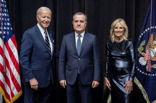 Ceyhun Bayramov Co Bayden tərəfindən təşkil edilən rəsmi qəbulda iştirak edib