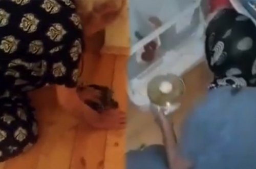 Videonu gəlin çəkib baldıza göndəribmiş...