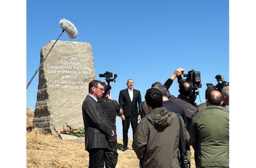 Azərbaycanın Vətən müharibəsində ilk şəhidlərini verdiyi yerdə abidə ucaldılıb