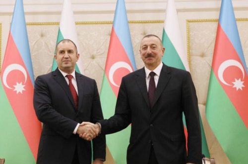 Azərbaycan və Bolqarıstan prezidentləri mətbuata bəyanatlarla çıxış ediblər