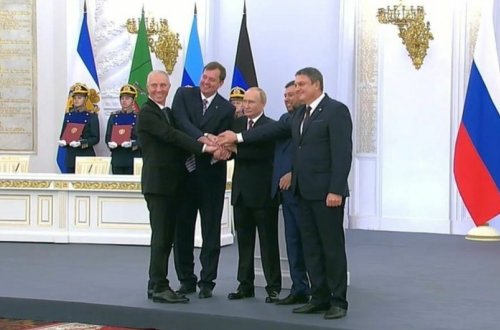 Ukraynanın dörd separatçı bölgəsinin Rusiyaya birləşdirilməsi barədə sazişlər imzalanıb