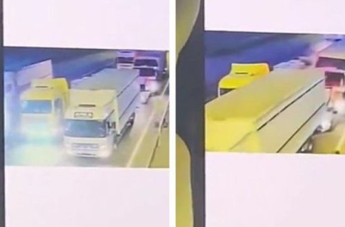 Bakıda iki nəfərin öldüyü dəhşətli qəzanın görüntüləri - ANBAAN VİDEO