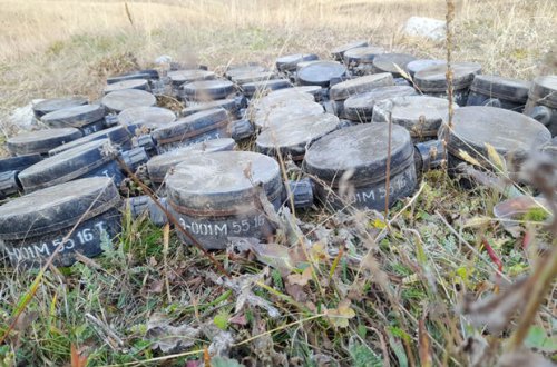 Ermənilərin Daşkəsəndə basdırdıqları yüzlərlə mina zərərsizləşdirildi - FOTO