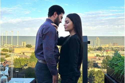 Zeynəb Həsəni özbək iş adamı sevgilisi ilə - FOTO