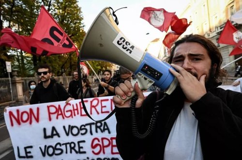 İtaliyada yüksək enerji qiymətlərinə etiraz edilib