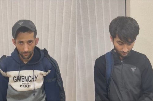 Abşeronda motosikletlə narkotik daşıyan iki qardaş saxlanılıb