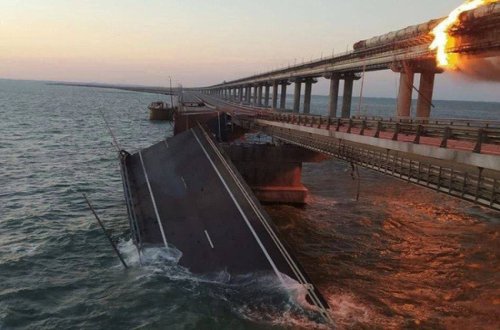 Krım körpüsündə avtomobillərin hərəkəti bərpa olunub