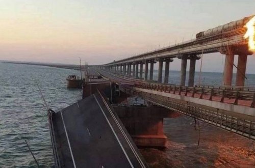 Krım körpüsündə partlayan yük avtomobilinin sahibi hadisədə əli olduğunu inkar edib