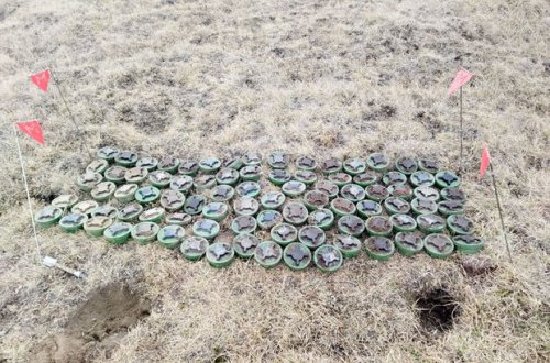 Kəlbəcər və Daşkəsəndə yeni aşkar olunan minalar zərərsizləşdirilib - FOTO