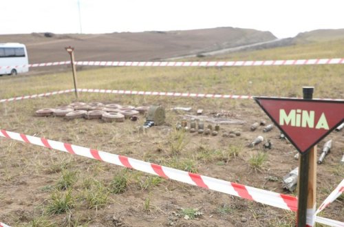 Son üç ayda aşkarlanan minaların sayı açıqlanıb