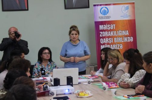 “Məişət zorakılığına qarşı birlikdə mübarizə aparaq!” layihəsi çərçivsində İsmayıllıda tədbir keçirilib - FOTO