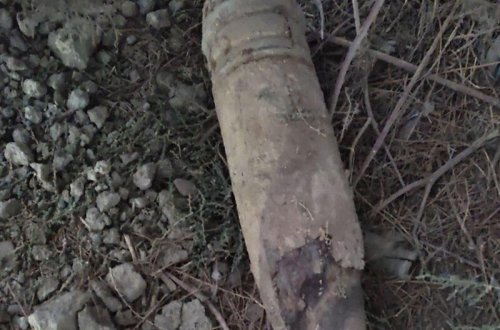 Qobuda döyüşə yararlı top mərmisi tapıldı - VİDEO - FOTO