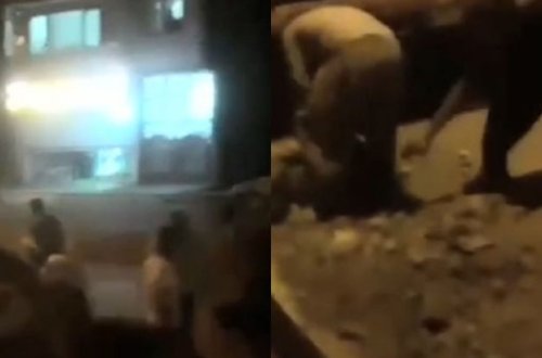 İranda etirazçılara atəş açan zabit xalqın qəzəbinə tuş gəldi - VİDEO