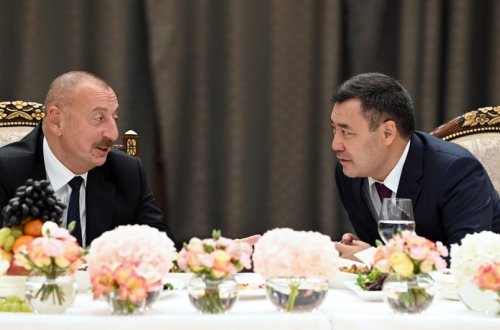 Sadır Japarovun adından Prezident İlham Əliyevin şərəfinə rəsmi qəbul təşkil edilib - YENİLƏNİB