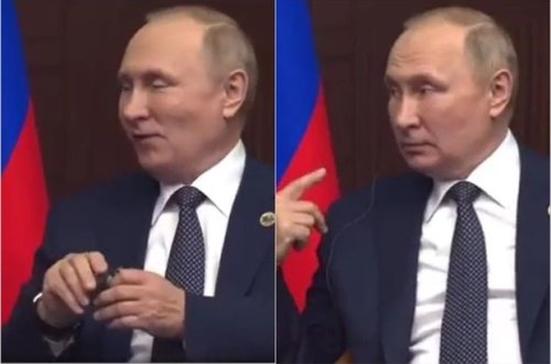 Tərcüməçilərin hazırlıqsızlığı Putini çətin duruma saldı - VİDEO