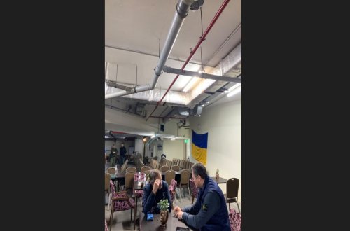 Kuleba Rafael Qrossi ilə Kiyevdəki bomba sığınacağında görüşüb