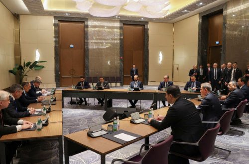 Astanada Azərbaycan, Rusiya və Ermənistan XİN başçılarının üçtərəfli görüşü başlayıb