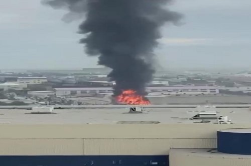 Bakıda ticarət obyektindəki yanğın məhdudlaşdırılıb - YENİLƏNİB