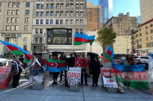 ABŞ-dakı Azərbaycan icması Ermənistanın təcavüzkar siyasətinə qarşı aksiya keçirib