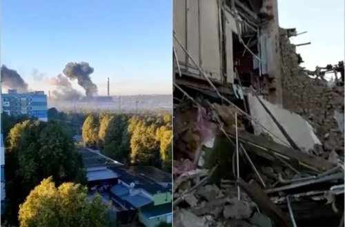 Ukrayna səhəri həyəcanla açdı: Bir çox şəhərlərdə partlayışlar baş verib - VİDEO