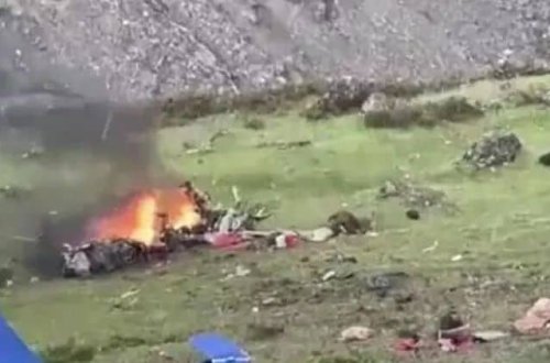 Hindistanda helikopter qəzaya uğrayıb: 6 ÖLÜ