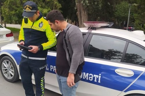 Mingəçevirdə nömrəsiz maşın sürən şəxs həbs edilib - FOTO - VİDEO
