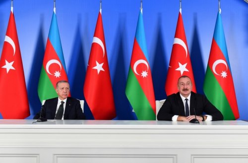 Ərdoğan beynəlxalq təşkilatları Cəbrayıldakı erməni vandallığını görməzdən gəldiklərinə görə tənqid edib