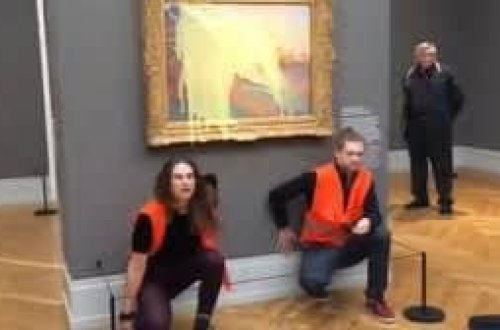 Kartof püresi ilə 110 milyon dollarlıq rəsmə zərər verilib