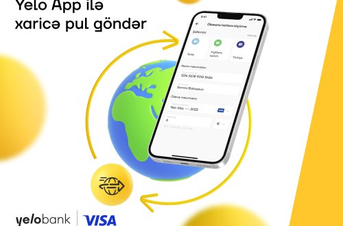 Yelo App ilə xarici bank kartlarına pul köçürün