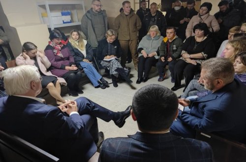 Almaniya Prezidenti Ukraynada bomba sığınacağında qalıb