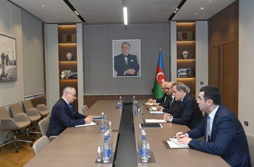 Ceyhun Bayramov Yunanıstanın Azərbaycandakı səfiri ilə görüşüb