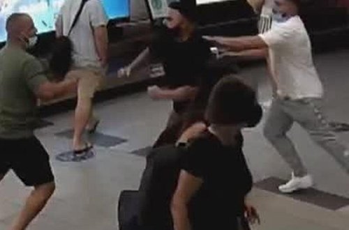 Hava limanında dava düşdü - VİDEO