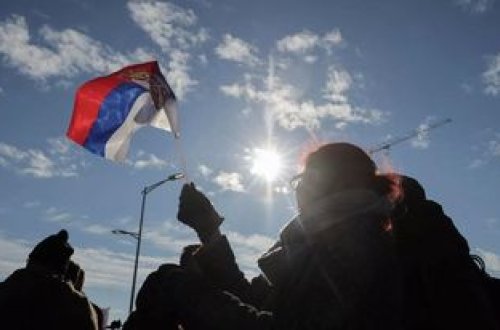 Serbiya hava məkanında aşkar etdiyi təyyarəni vuraraq zərərsizləşdirdi