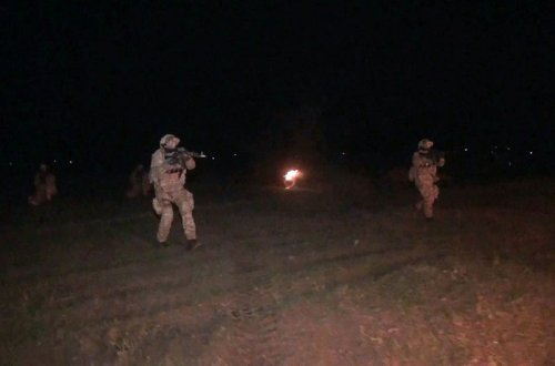 На учениях в южном регионе спецназ выполнил задачи в ночное время
