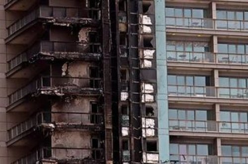 Dubayda 35 mərtəbəli binada yanğın baş verib