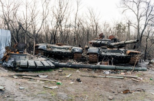 Donbasda Rusiyanın hərbi kolonu məhv edilib