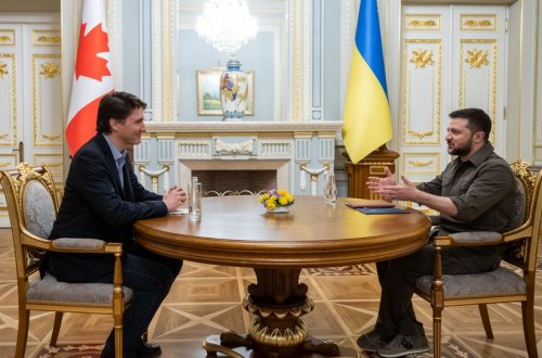 Zelenski və Trüdo taxıl müqaviləsinin uzadılmasını müzakirə ediblər