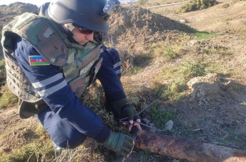 Xızıda raket mərmisi tapılıb - VİDEO - FOTO