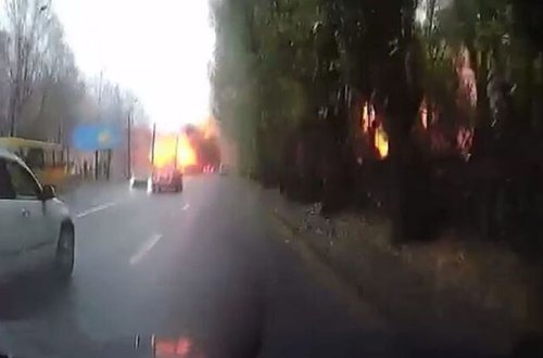 Dneprin vurulma anı - Video