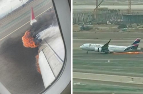 Peruda təyyarə yanğınsöndürən maşınla toqquşub, ölənlər var