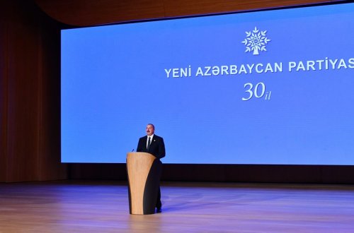 Prezident İlham Əliyev YAP-ın yaranmasını zəruri edən şərtlərdən danışıb