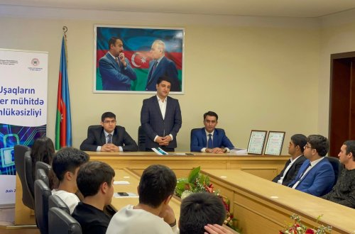 “Uşaqların kiber mühitdə təhlükəsizliyi” adlı layihəsi icra olunur