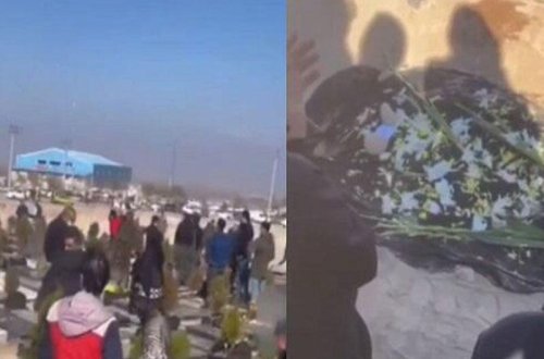 Təbrizdə polis dəfn mərasiminə hücum etdi - VİDEO