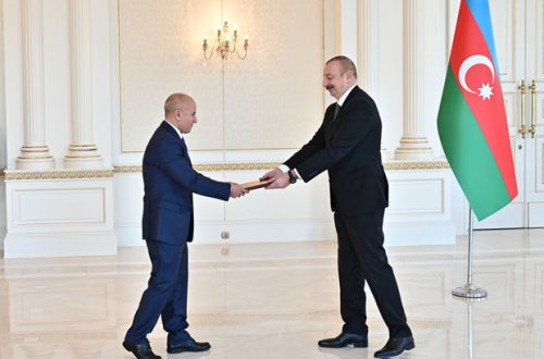 Prezident Liviyanın Azərbaycanda yeni təyin olunan səfirinin etimadnaməsini qəbul edib - YENİLƏNİB + FOTO