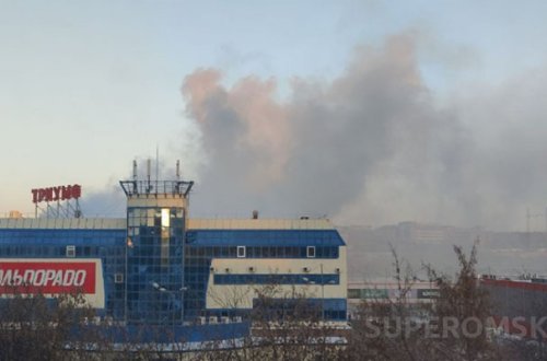 Rusiyada ticarət mərkəzində güclü yanğın - Video