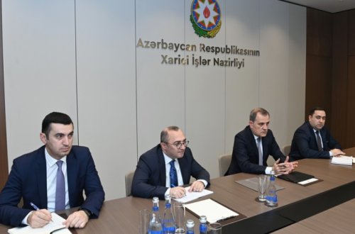 Ceyhun Bayramov ABŞ Dövlət Departamentinin Qafqaz danışıqları üzrə baş müşaviri ilə görüşüb